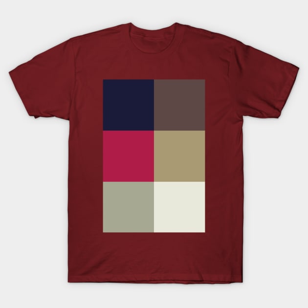 Red Album Color Palette T-Shirt by CoolMomBiz